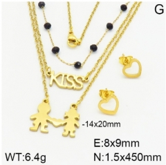 Stainless steel jewelry Necklace Earrings set Wholesale
