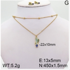Stainless steel jewelry Necklace Earrings set Wholesale
