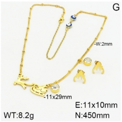 Stainless steel jewelry Necklace Earrings set Wholesale