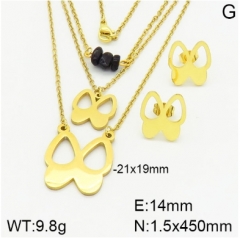 Stainless steel jewelry Necklace Earrings set Wholesale