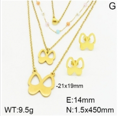 Stainless steel jewelry Necklace Earrings set Wholesale