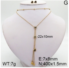 Stainless steel jewelry Necklace Earrings set Wholesale