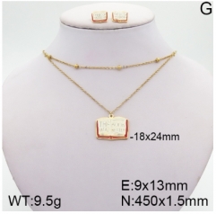 Stainless steel jewelry Necklace Earrings set Wholesale