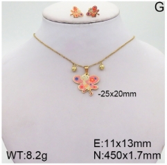 Stainless steel jewelry Necklace Earrings set Wholesale
