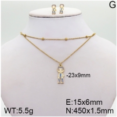 Stainless steel jewelry Necklace Earrings set Wholesale