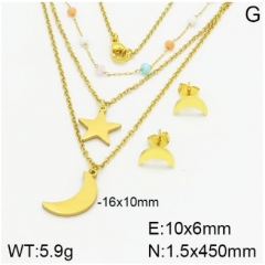 Stainless steel jewelry Necklace Earrings set Wholesale