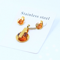 Stainless steel jewelry Necklace Earrings set Wholesale
