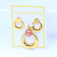 Stainless steel jewelry Necklace Earrings set Wholesale