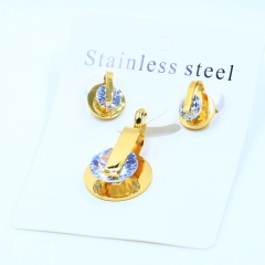 Stainless steel jewelry Necklace Earrings set Wholesale