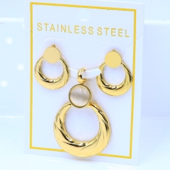 Stainless steel jewelry Necklace Earrings set Wholesale