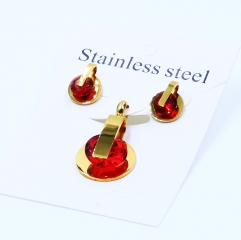 Stainless steel jewelry Necklace Earrings set Wholesale