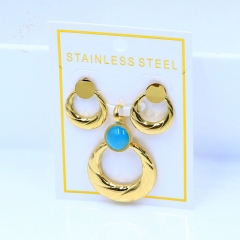 Stainless steel jewelry Necklace Earrings set Wholesale