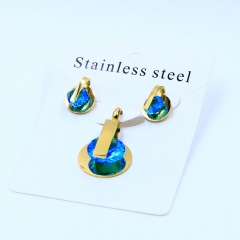 Stainless steel jewelry Necklace Earrings set Wholesale