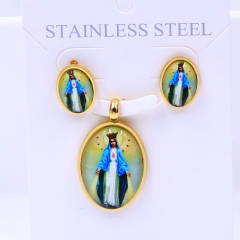 Stainless steel jewelry Pendant Earrings set Wholesale