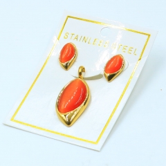 Stainless steel jewelry Pendant Earrings set Wholesale