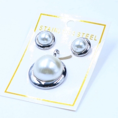 Stainless steel jewelry Pendant Earrings set Wholesale