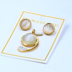 Stainless steel jewelry Pendant Earrings set Wholesale