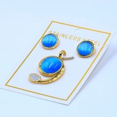 Stainless steel jewelry Pendant Earrings set Wholesale