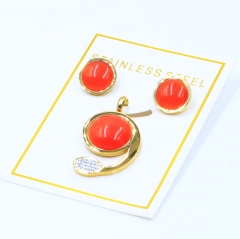Stainless steel jewelry Pendant Earrings set Wholesale