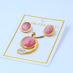 Stainless steel jewelry Pendant Earrings set Wholesale