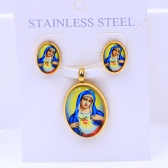 Stainless steel jewelry Pendant Earrings set Wholesale