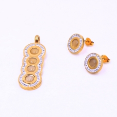 Stainless steel jewelry Pendant Earrings set Wholesale