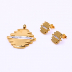 Stainless steel jewelry Pendant Earrings set Wholesale