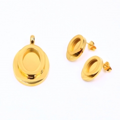 Stainless steel jewelry Pendant Earrings set Wholesale