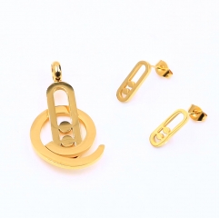 Stainless steel jewelry Pendant Earrings set Wholesale