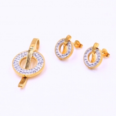 Stainless steel jewelry Pendant Earrings set Wholesale