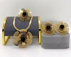 Stainless steel jewelry Necklace Earrings ring set Wholesale