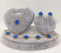Stainless steel jewelry Necklace Earrings bracelet set Wholesale