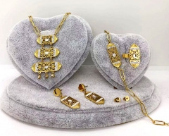 Stainless steel jewelry Necklace Earrings bracelet ring set Wholesale