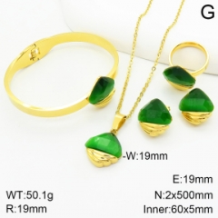 Stainless steel jewelry Necklace Earrings bracelet ring set Wholesale