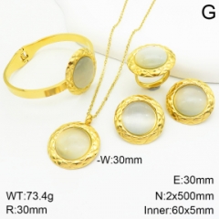 Stainless steel jewelry Necklace Earrings bracelet ring set Wholesale