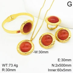 Stainless steel jewelry Necklace Earrings bracelet ring set Wholesale