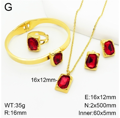 Stainless steel jewelry Necklace Earrings bracelet ring set Wholesale