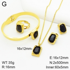Stainless steel jewelry Necklace Earrings bracelet ring set Wholesale