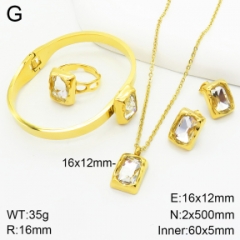 Stainless steel jewelry Necklace Earrings bracelet ring set Wholesale