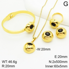 Stainless steel jewelry Necklace Earrings bracelet ring set Wholesale