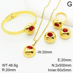 Stainless steel jewelry Necklace Earrings bracelet ring set Wholesale