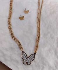 Stainless steel jewelry Necklace Earrings set Wholesale