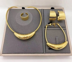 Stainless steel jewelry Necklace Earrings Ring bracelet set Wholesale