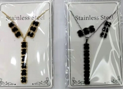 Stainless steel jewelry Necklace Earrings set Wholesale