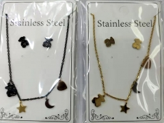 Stainless steel jewelry Necklace Earrings set Wholesale