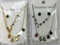 Stainless steel jewelry Necklace Earrings set Wholesale