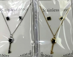 Stainless steel jewelry Necklace Earrings set Wholesale