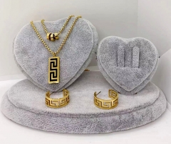 Stainless steel jewelry Necklace Earrings set Wholesale