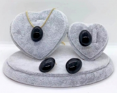 Stainless steel jewelry Necklace Earrings ring set Wholesale