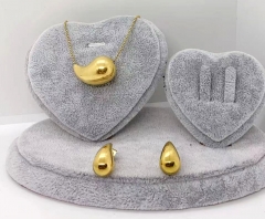 Stainless steel jewelry Necklace Earrings set Wholesale